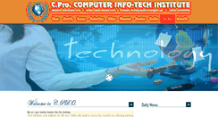Desktop Screenshot of cpro.co.in